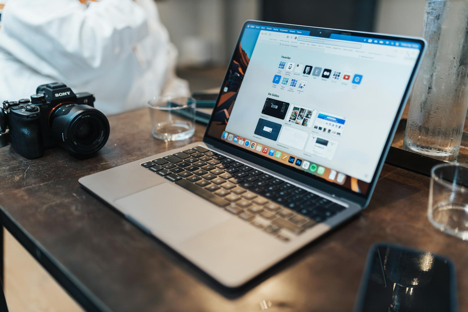 Navigateur Safari ouvert sur un Mac